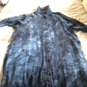MICHAEL by michael Kors silky tie dye dress/tunic